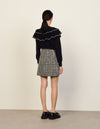 Falda corta de tweed fantasía