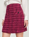 Falda corta de tweed