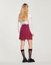 Falda corta de tweed