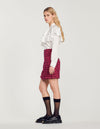 Falda corta de tweed