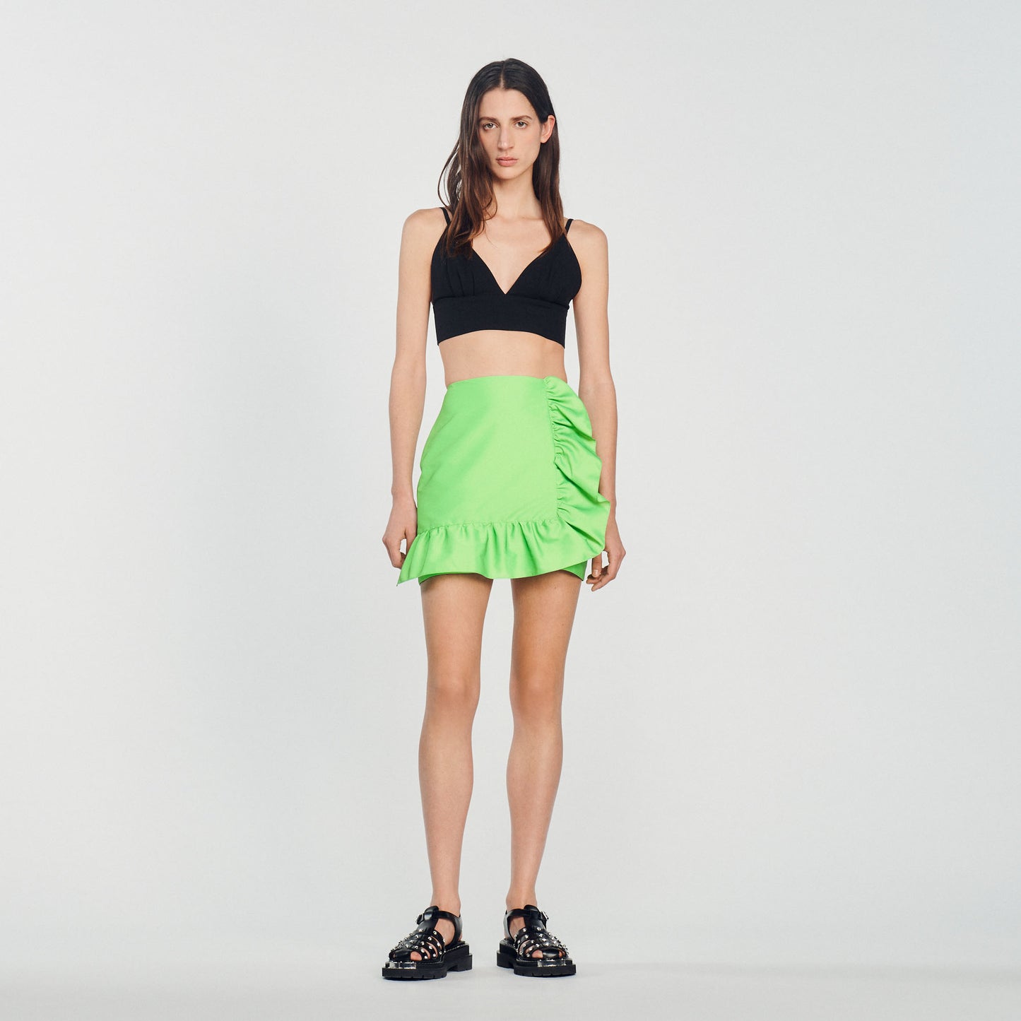 Falda tejida Marlene Verde