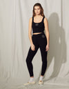 Legging de punto con bordado Mexique