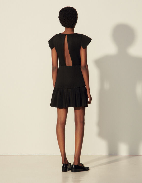 Vestido corto plisado Odette