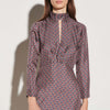 Vestido largo de seda estampado Cashy
