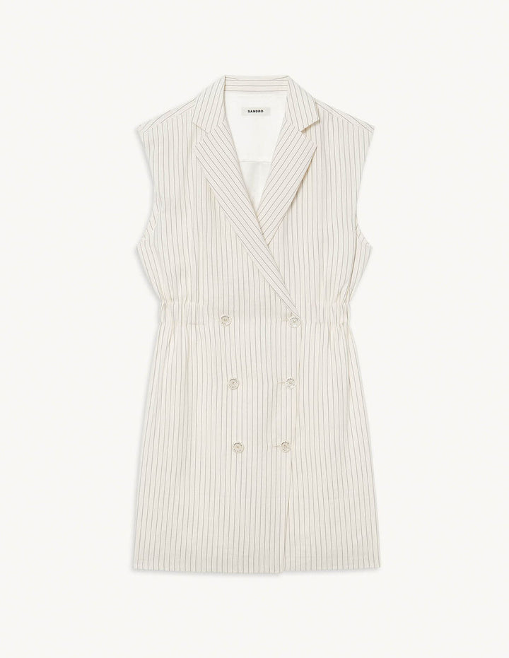 Vestido de sastre de rayas