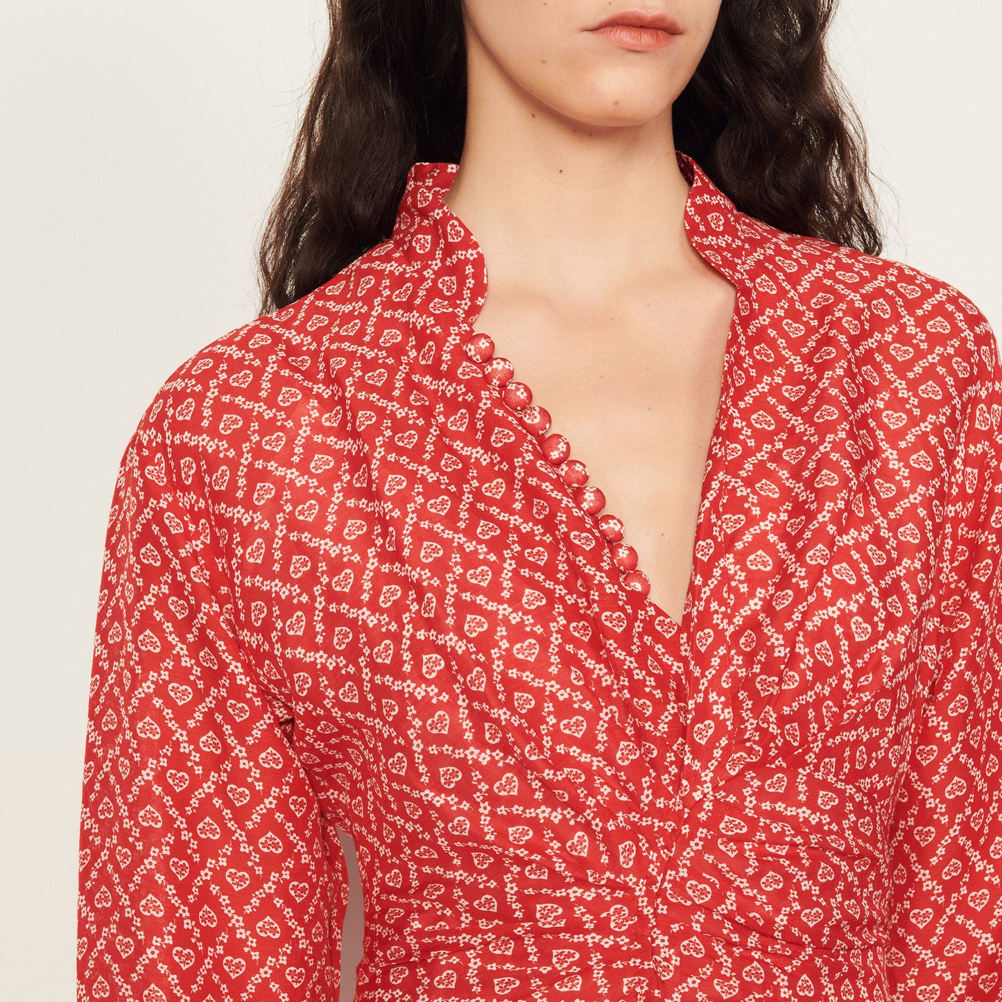 Vestido largo estampado