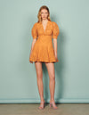Vestido corto de bordado inglés