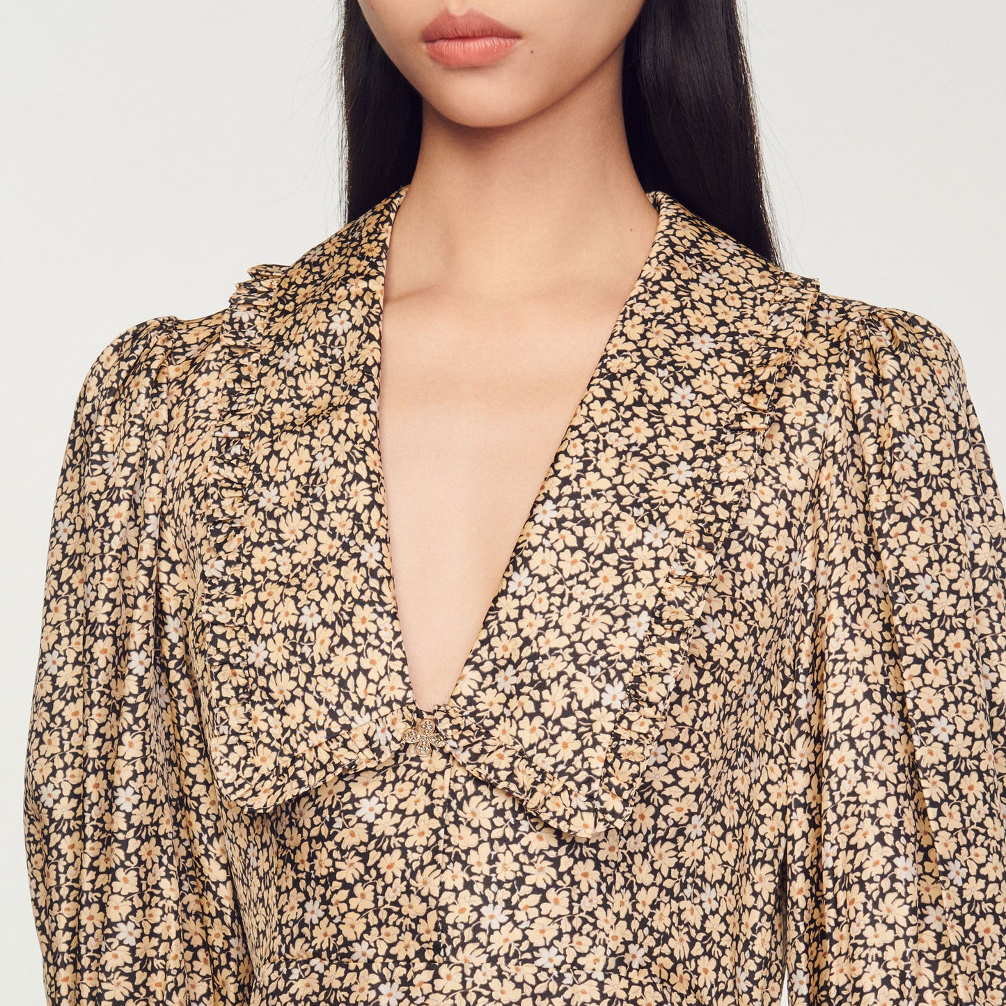 Vestido fluido estampado