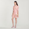 Vestido de seda con estampado Peace&Love