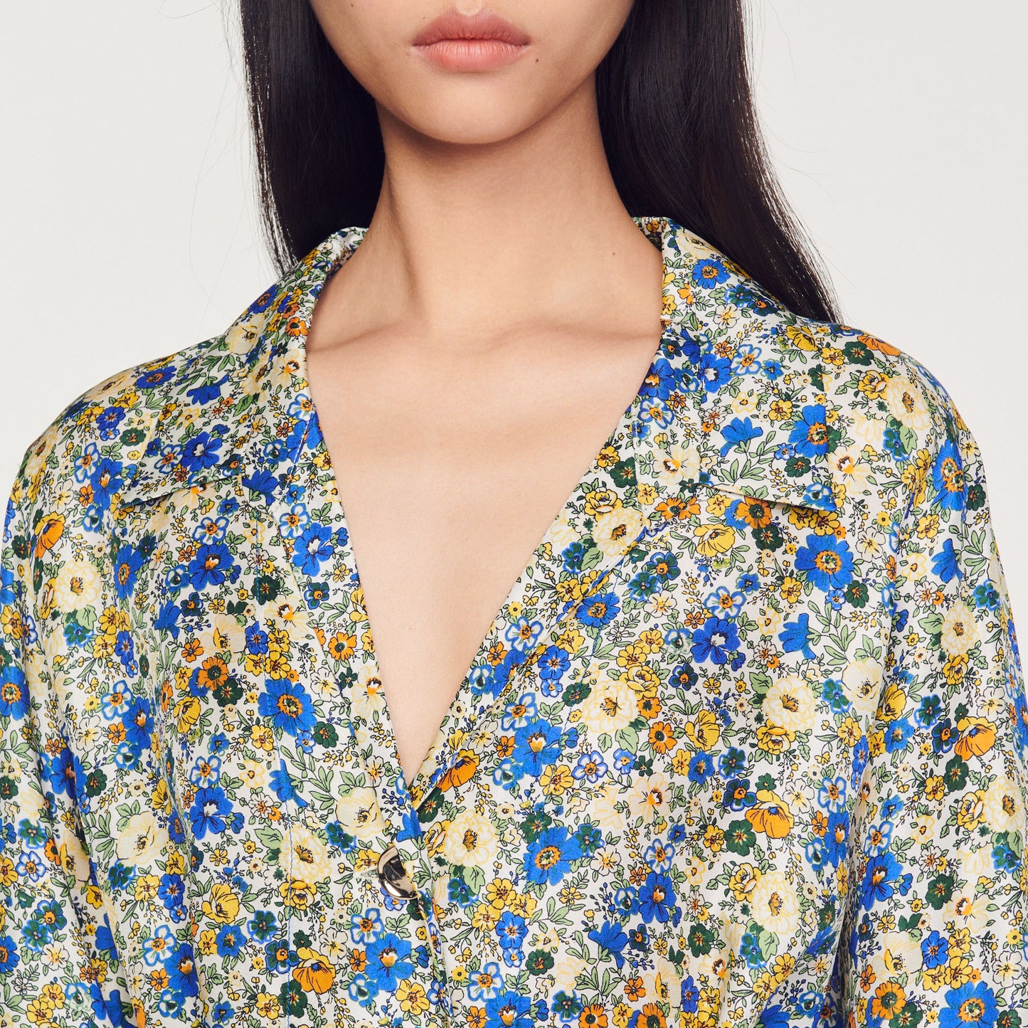 Vestido corto con estampado Blossom