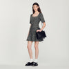 Vestido corto de tweed