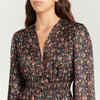 Vestido largo y fluido, estampado floral