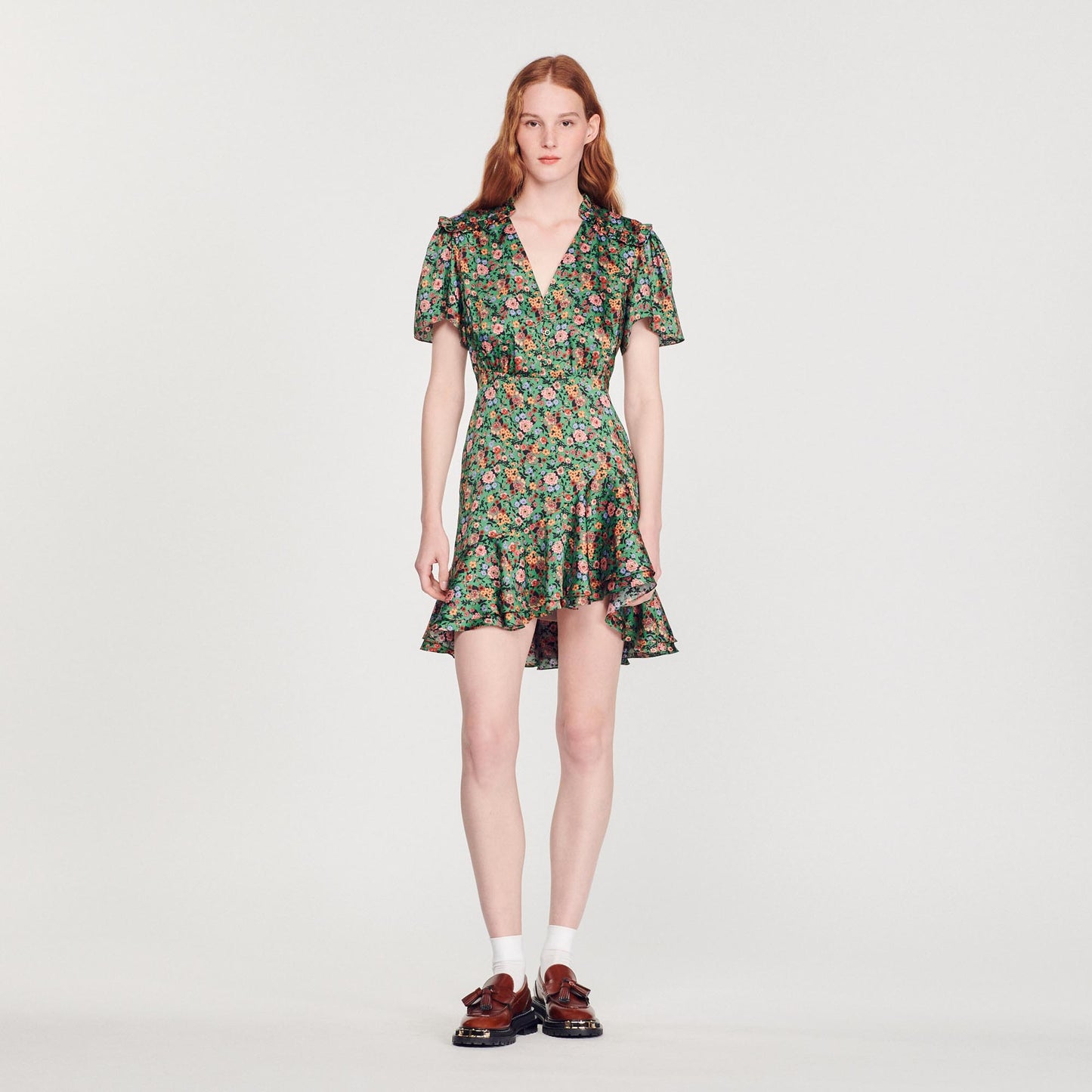 Vestido corto estampado