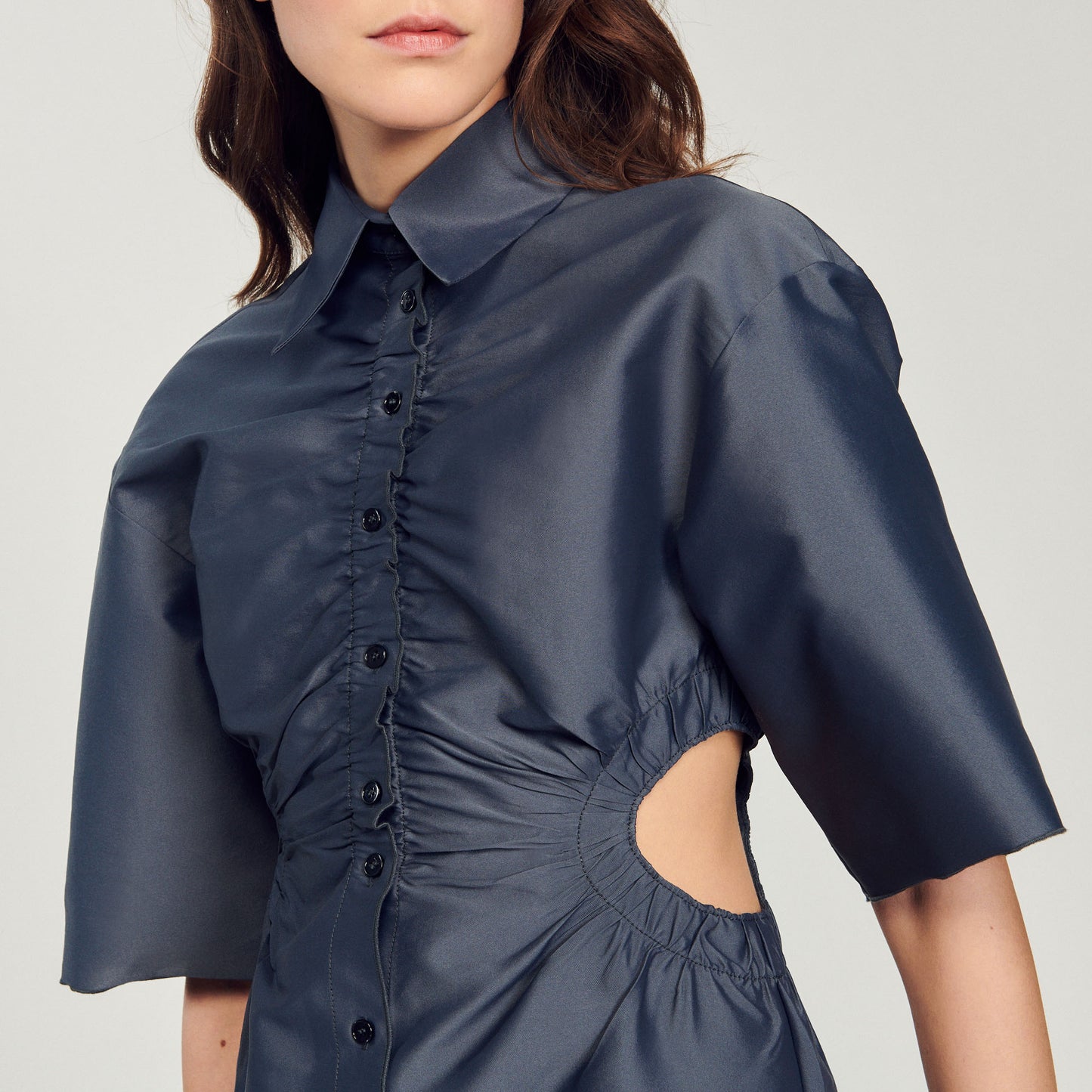 Vestido camisero corto