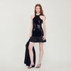 Vestido corto con lentejuelas