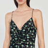 Vestido largo con estampado floral