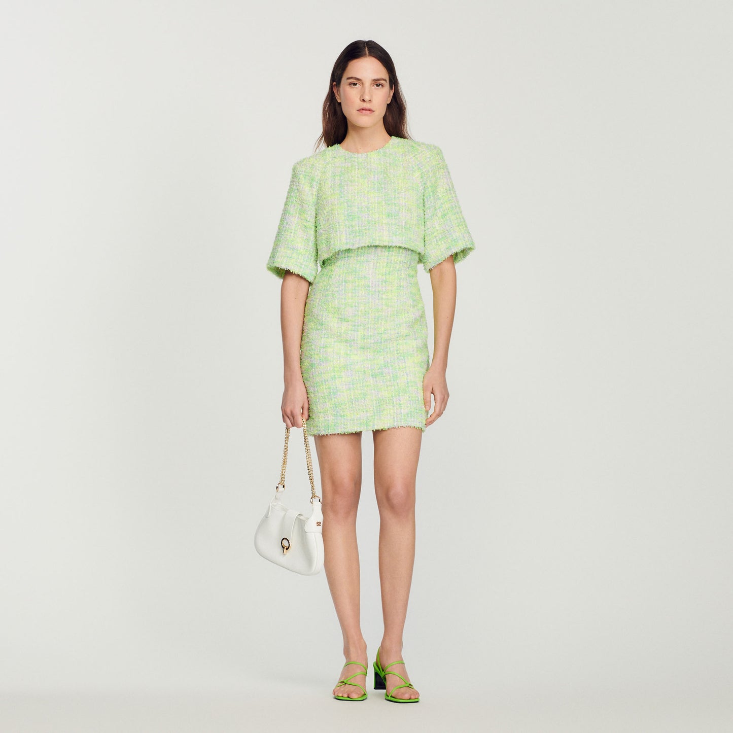Vestido corto de tweed