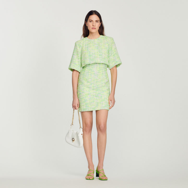 Vestido corto de tweed