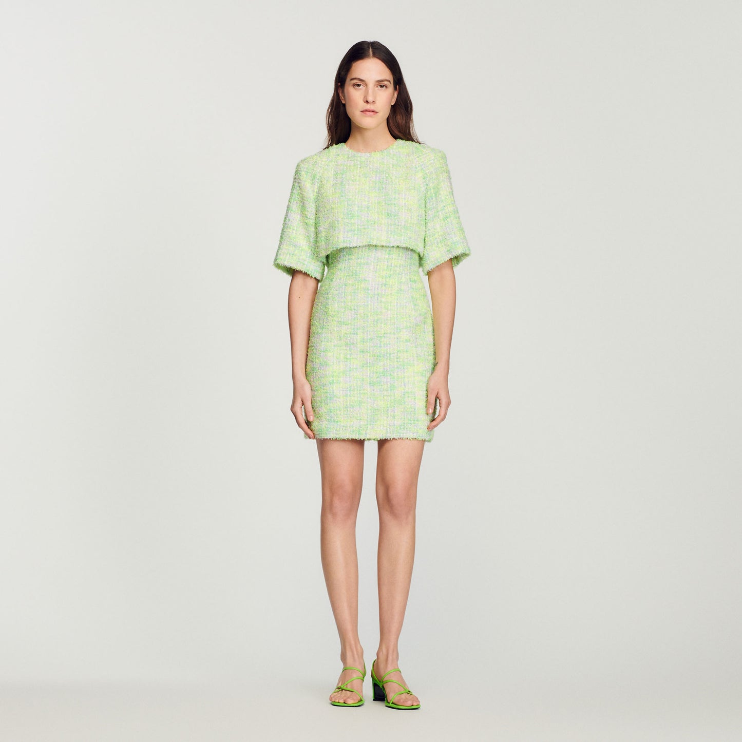 Vestido corto de tweed