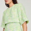Vestido corto de tweed