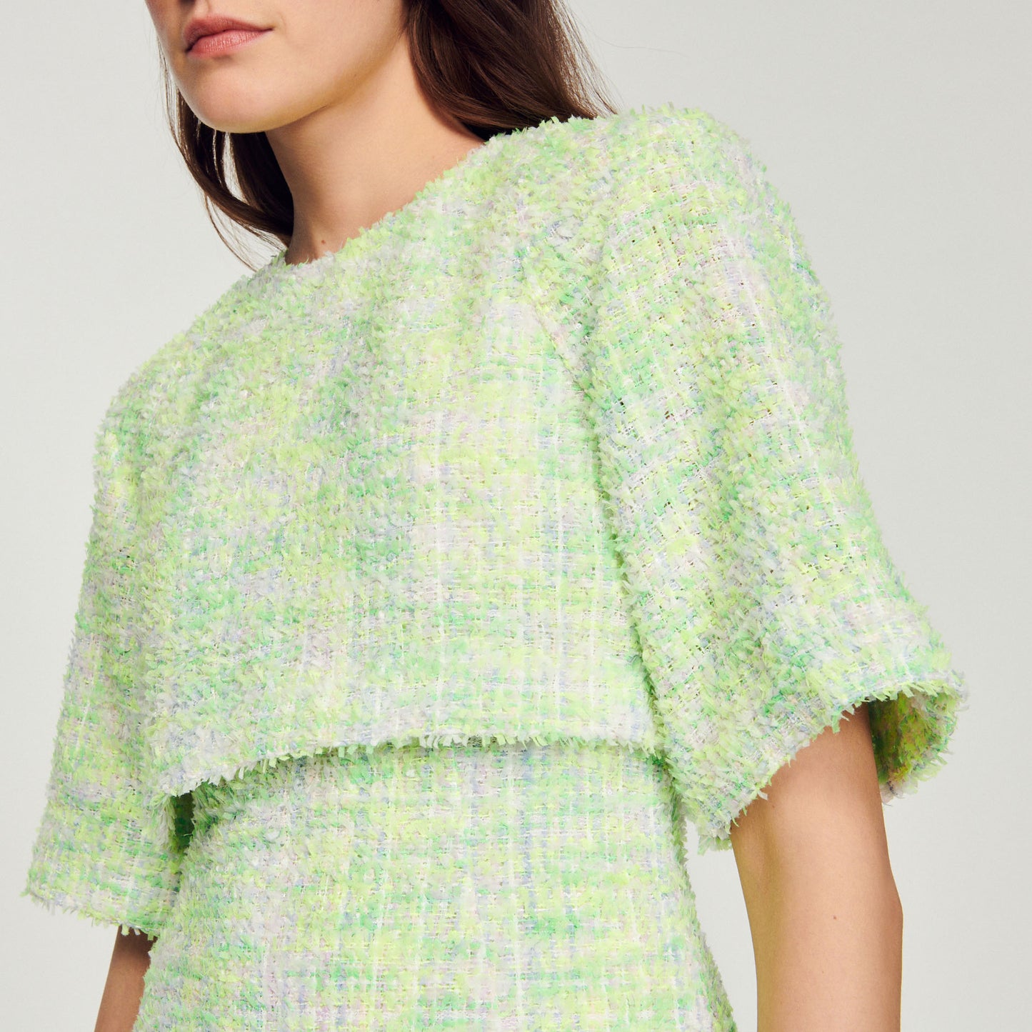 Vestido corto de tweed