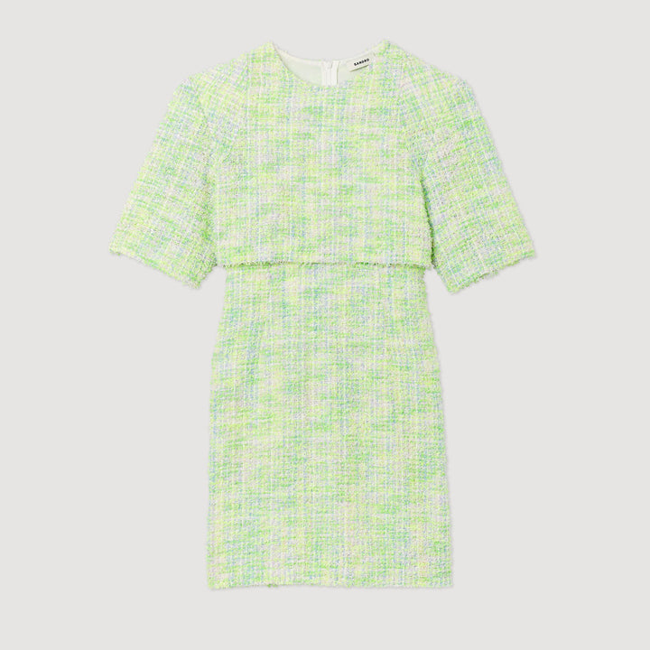 Vestido corto de tweed