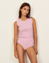 Short de punto trenzado