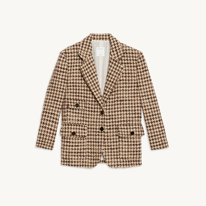 Chaqueta de sastre con pata de gallo
