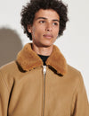 Cazadora aviador con cuello de cordero Aviator Wool