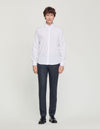 Camisa con tapeta de popelina Hidden