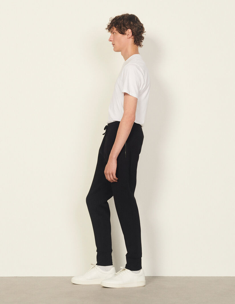 Pantalones rectos con cordón