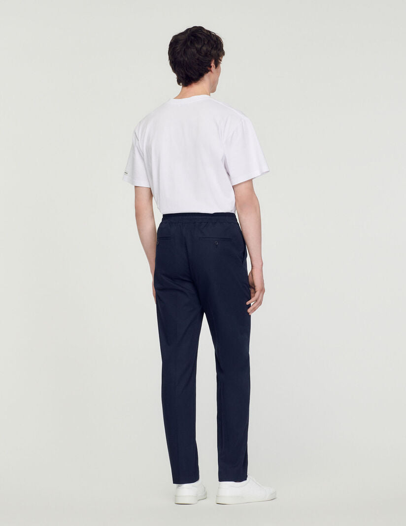 Pantalón recto elástico