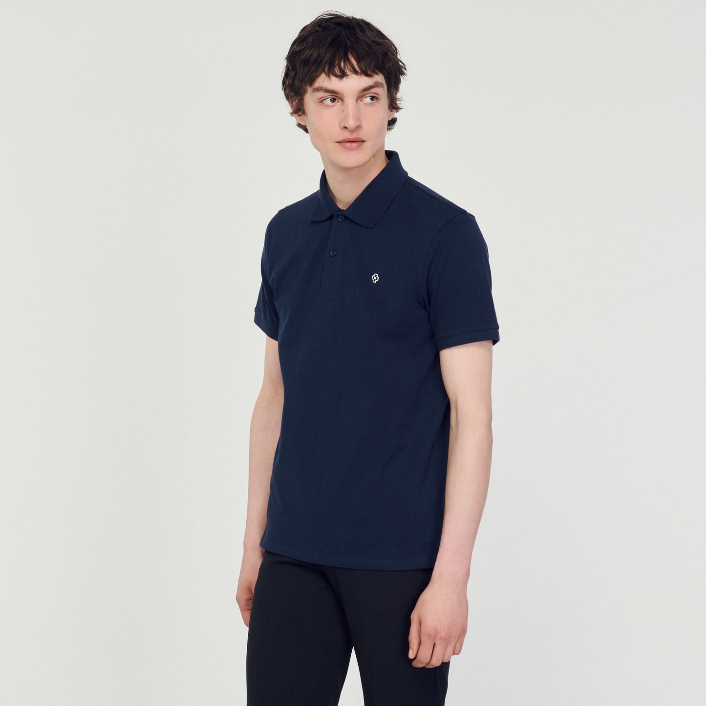 Polo con parche Square Cross