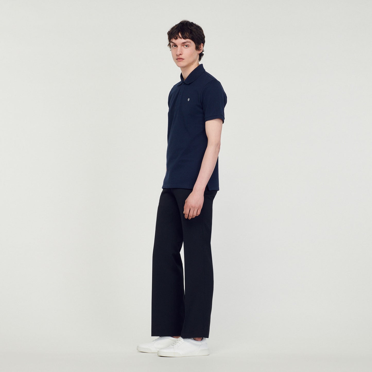 Polo con parche Square Cross