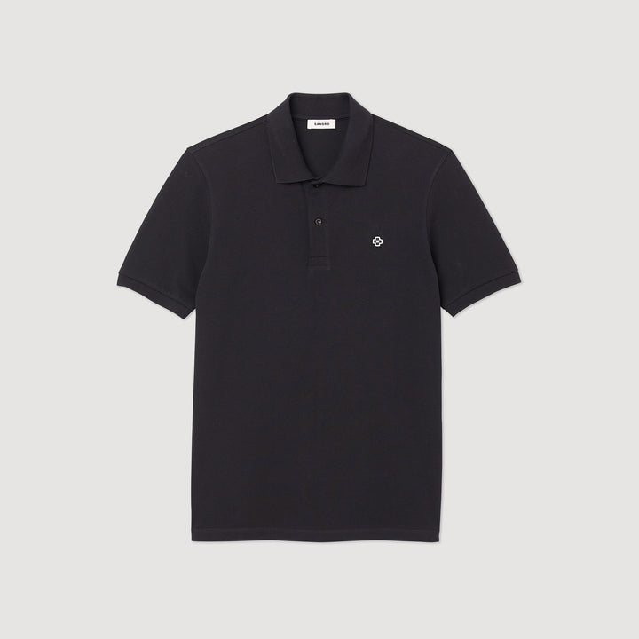 Polo con parche Square Cross
