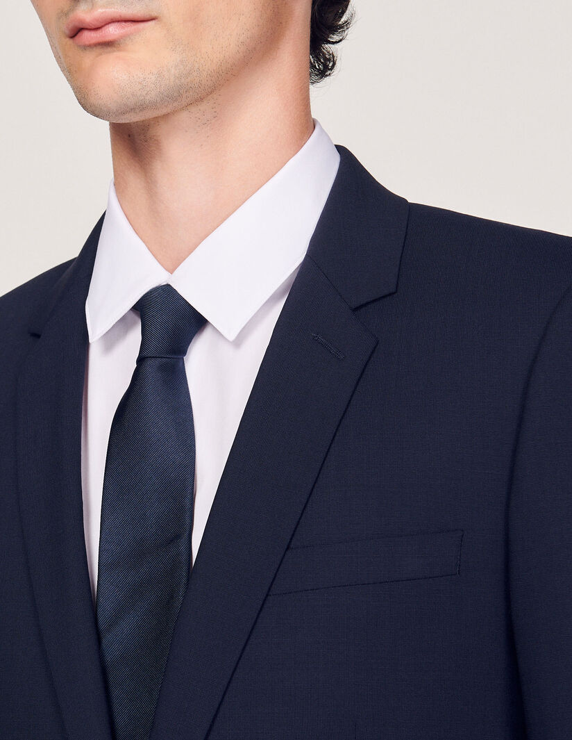 Chaqueta de traje clásica de lana