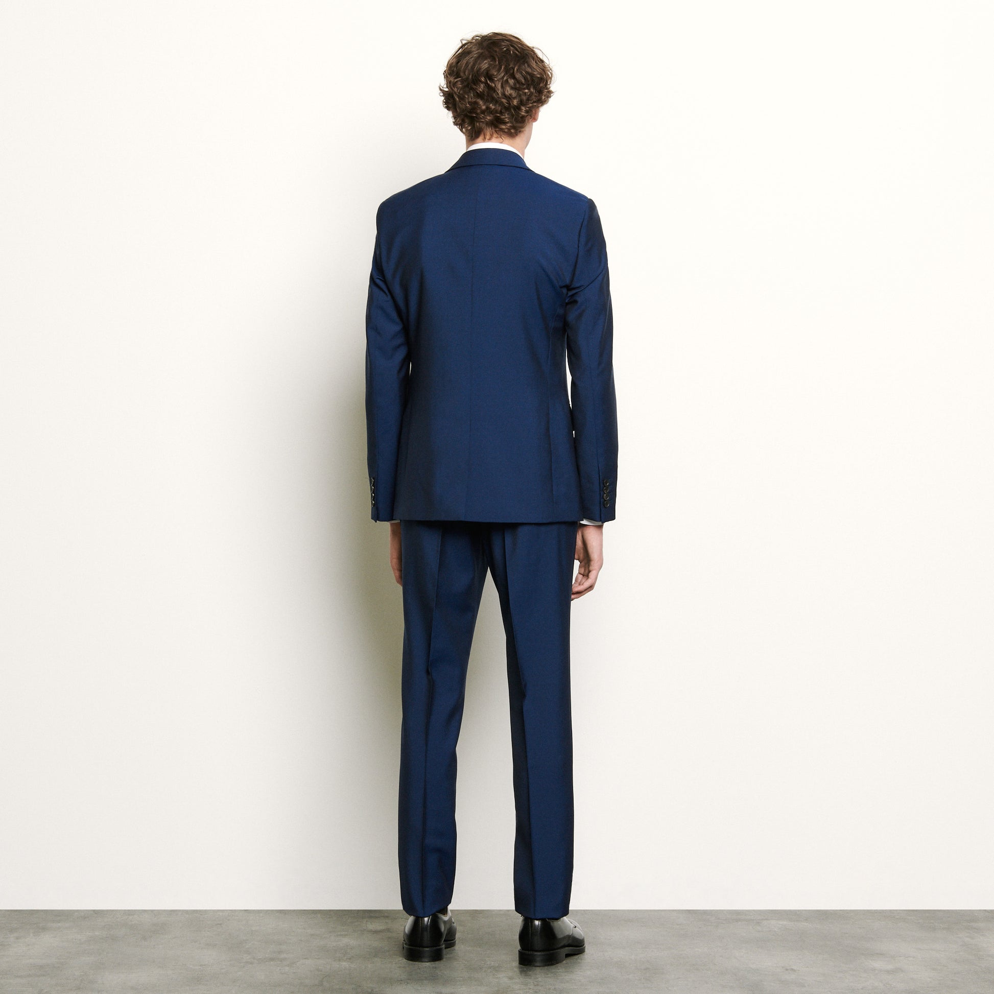 Sandro | Chaqueta de traje de lana y mohair Formal Blue Op