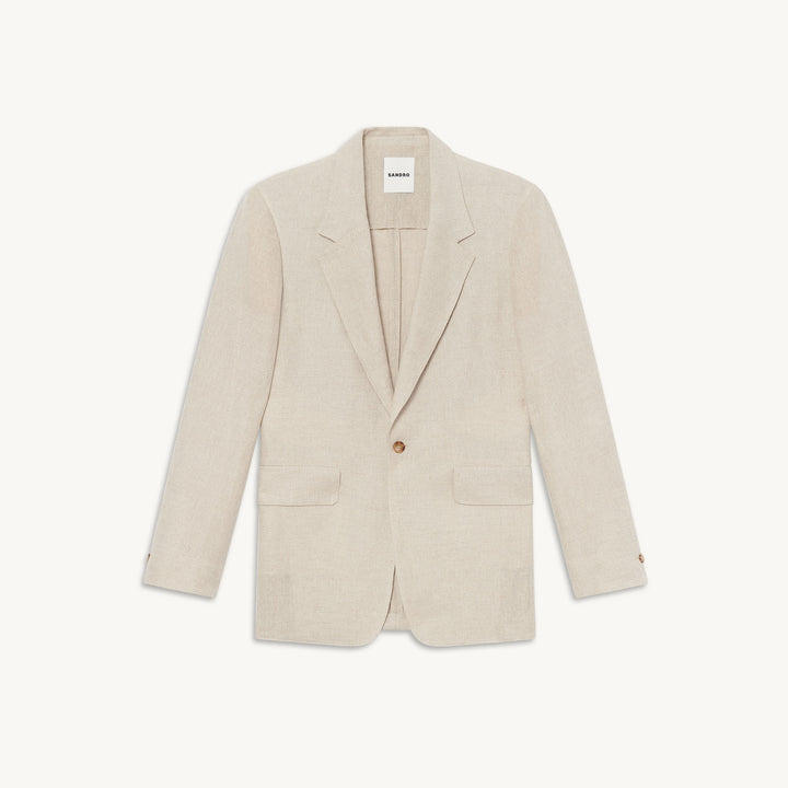 Chaqueta de traje de lino